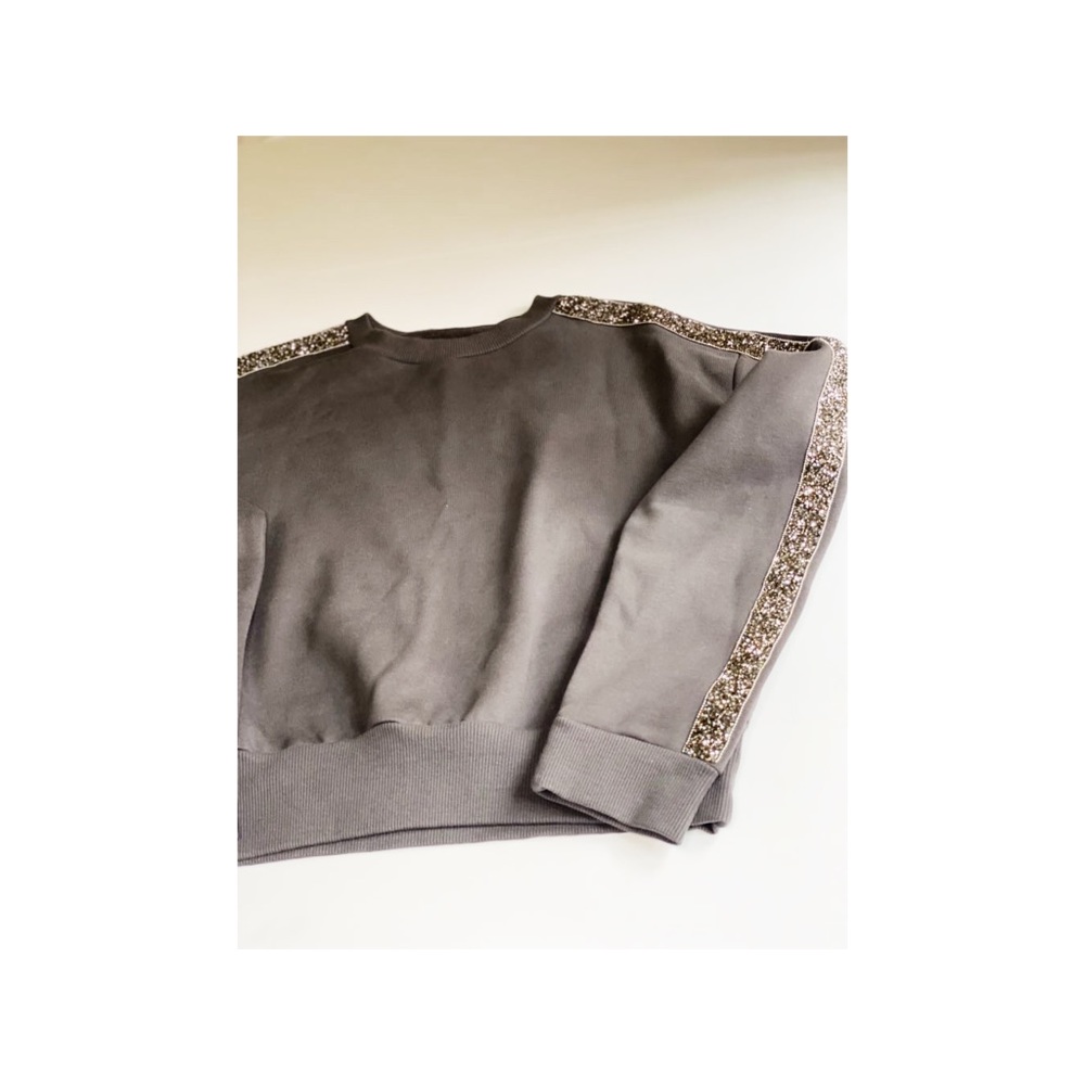 Zara Gray Sequins Sweater